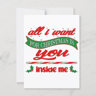 Postal Todo lo que quiero para navidad eres tú
