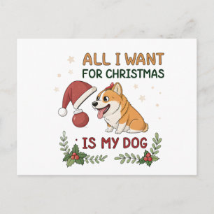Postal Todo lo que Quiero para Navidad es el Arte de mi P