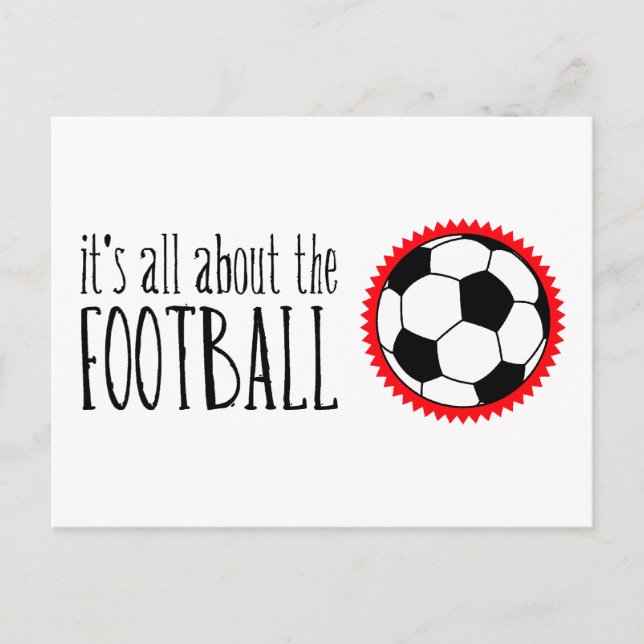 Postal Todo se trata del fútbol (Anverso)