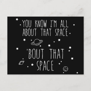 Postal Todo sobre ese espacio, sobre ese espacio