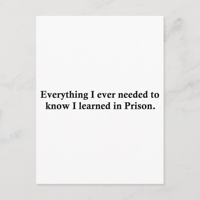 Postal Todo y la prisión (Anverso)