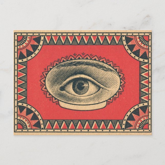 Postal todopoderoso ojo de la sabiduría (Anverso)