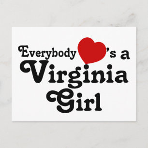 Postal Todos aman a un Chica de Virginia