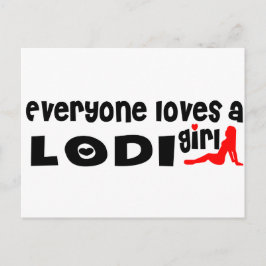 Postal Todos aman a un chica lodi
