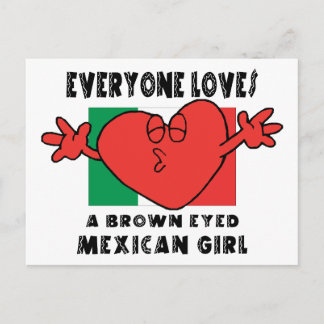 Postal Todos aman a un Chica mexicano