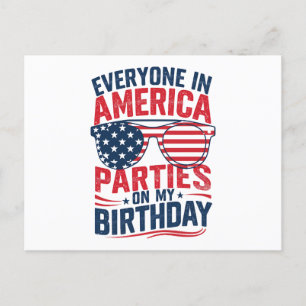 Postal Todos en América se divierten en mi cumpleaños
