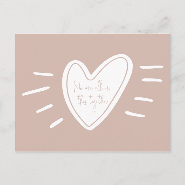 Postal Todos Estamos En Este Acto Conjunto De Amabilidad  (Anverso)