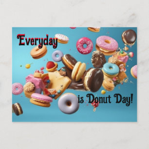 Postal ¡Todos los días es el Día de la Donut!