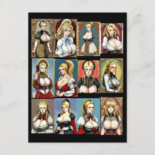 Postal Todos los empleados de Faire Maidens
