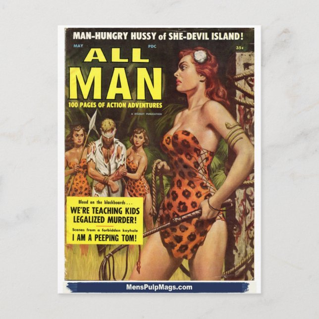 Postal Todos los hombres, mayo de 1959 (Anverso)