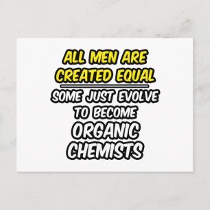 Postal Todos Los Hombres Son Creados Iguales... Los Quími