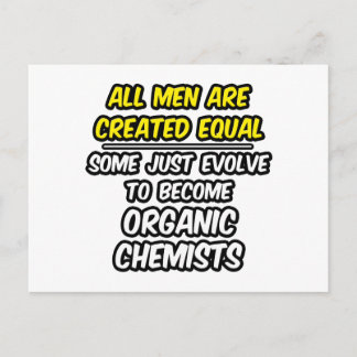 Postal Todos Los Hombres Son Creados Iguales... Los Quími