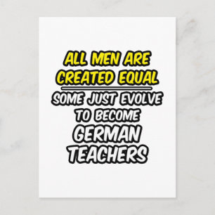 Postal Todos Los Hombres Son Creados Iguales... Profesore