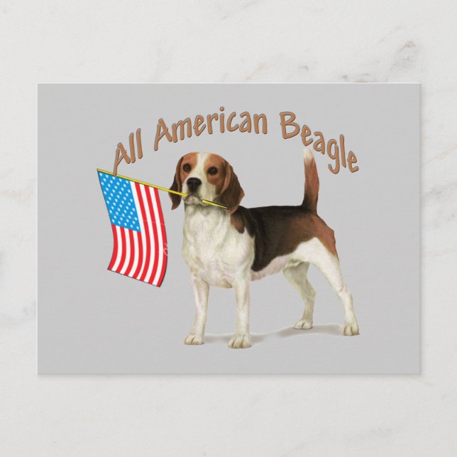 Postal Todos los regalos de American Beagle (Anverso)