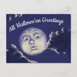 Postal Todos los saludos de Halloween Saludos Vintage Moo