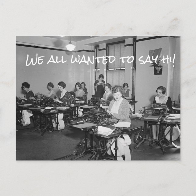 Postal ¡Todos Queríamos saludar!Postal (Anverso)