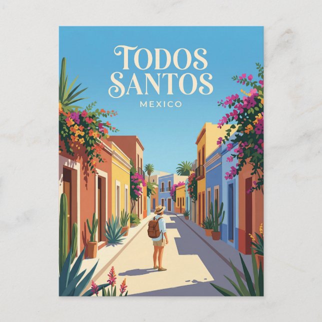 Postal Todos Santos México (Anverso)