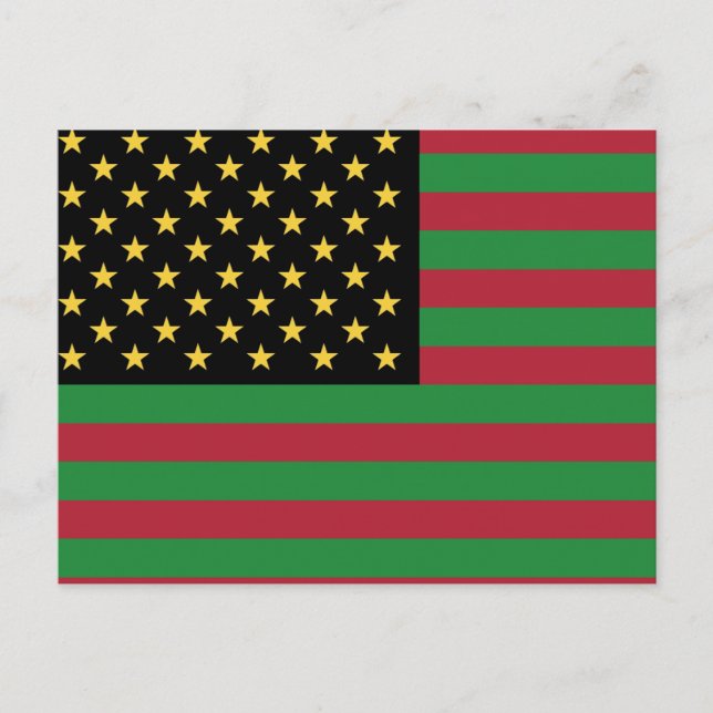 Postal Todos somos Estados Unidos - Africanos y Americano (Anverso)
