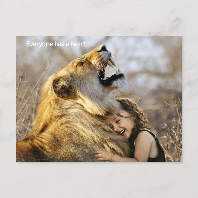 Postal Todos tienen corazón (Anverso)