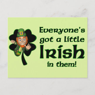 Postal Todos tienen un poco de irlandés