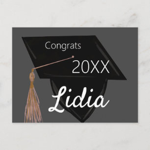 Postal Toga de graduación universitaria de secundaria