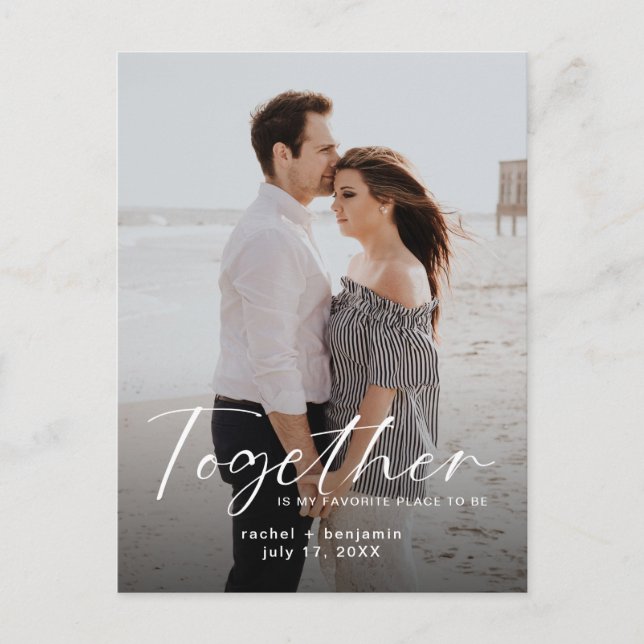 Postal Together is my Favorite Place Photo Engagement  (Anverso)