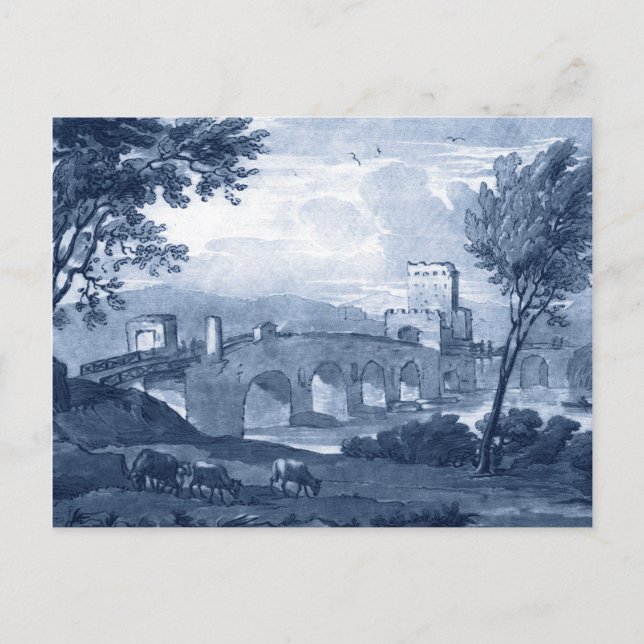 Postal Toile Pastoral - Puente (Anverso)