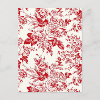 Postal Toile Roses