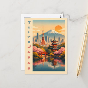 Postal Tokio Antiguo Japón