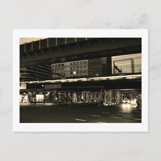 Postal Tokio de Noche (Anverso)