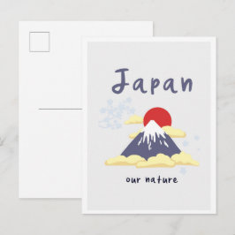 Postal Tokio Japón Montaña Vintage Viaje