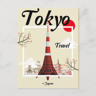 Postal Tokio Japón Viajes por Japón