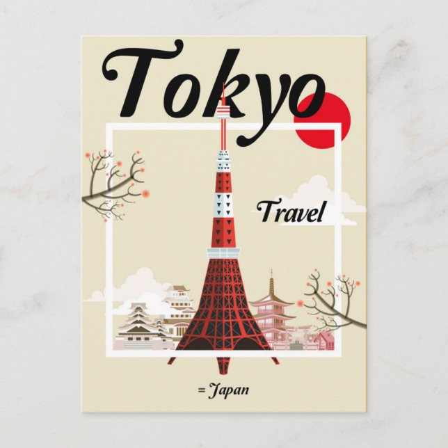 Postal Tokio Japón Viajes por Japón (Anverso)