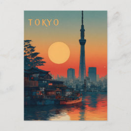Postal Tokio Japón vintage