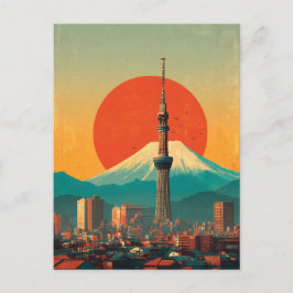Postal Tokio Japón vintage