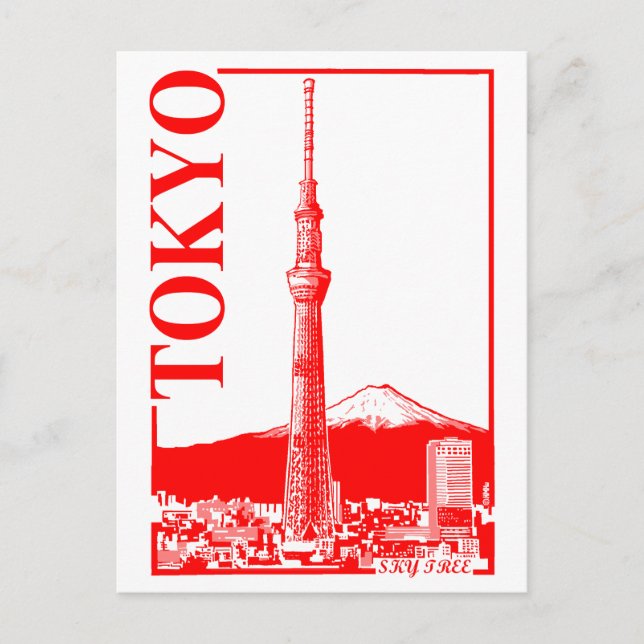 Postal Tokio - SkyTree (Anverso)