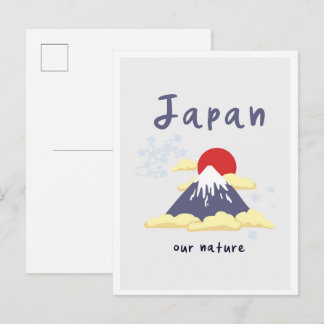 Postal Tokyo Japan Mountain Vintage Travel