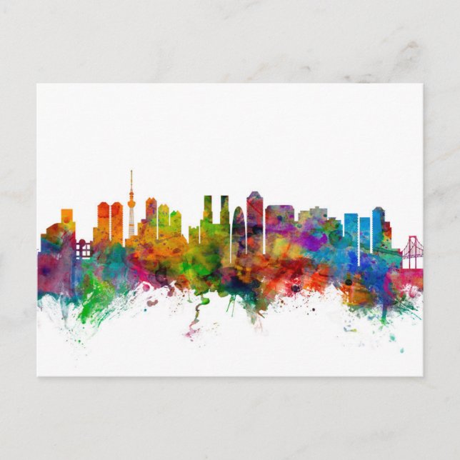 Postal Tokyo Japan Skyline (Anverso)