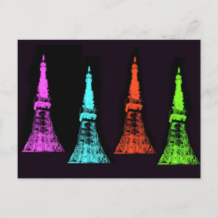 Postal Tokyo Tower Collage
