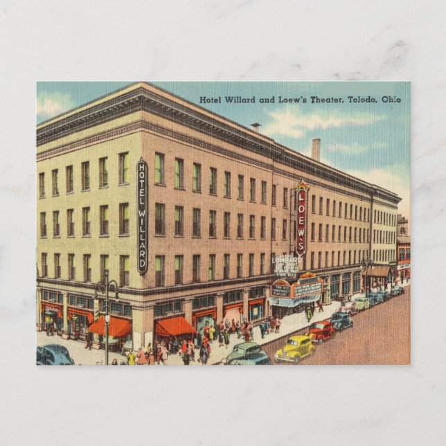 Postal Toledo de época, Ohio (Anverso)