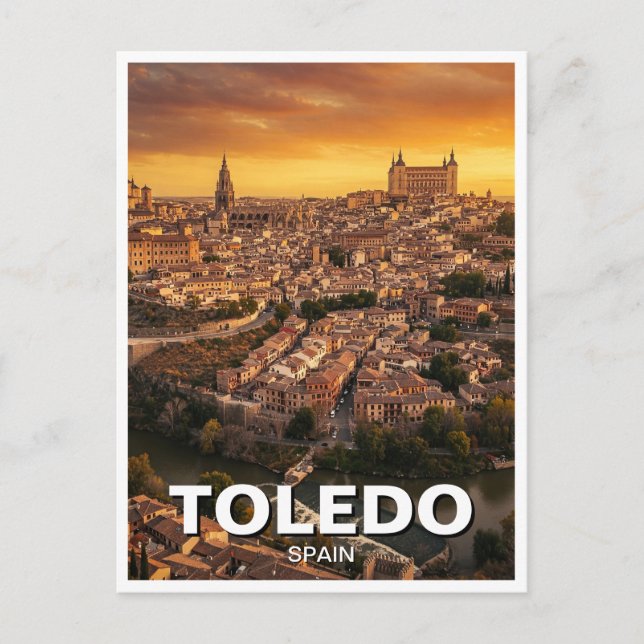 Postal Toledo España Viajes (Anverso)