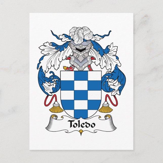 Postal Toledo Family Crest (Anverso)