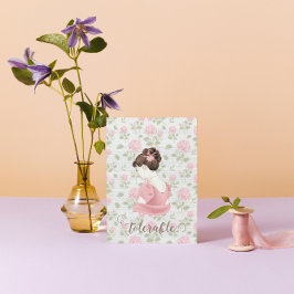 Postal Tolerable - Jane Austen Floral Vintage