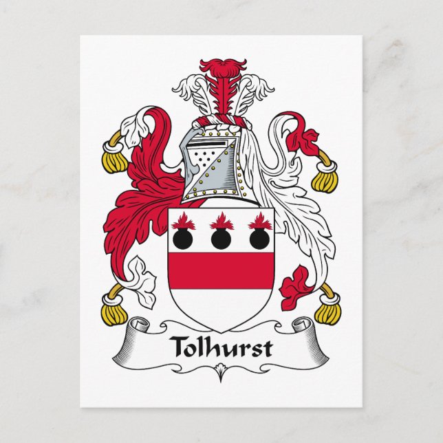 Postal Tolhurst Family Crest (Anverso)