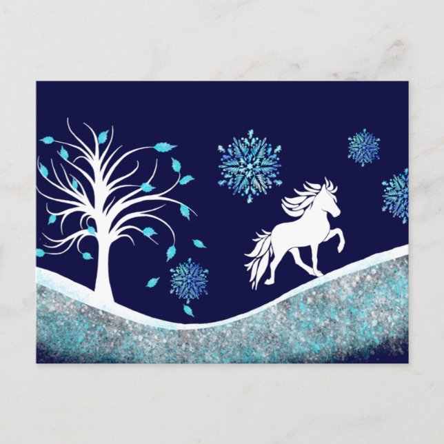 Postal Tölter im Schnee (Anverso)