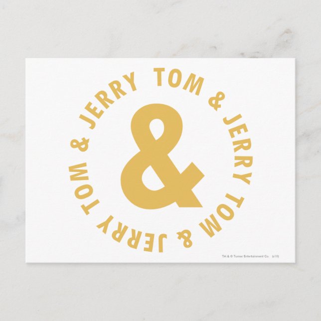 Postal Tom and Jerry Round Logo 4 (Anverso)