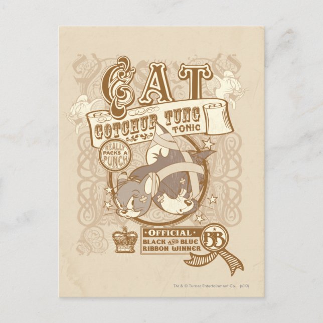 Postal Tom Cat Gotchur Tung Tonic (Anverso)