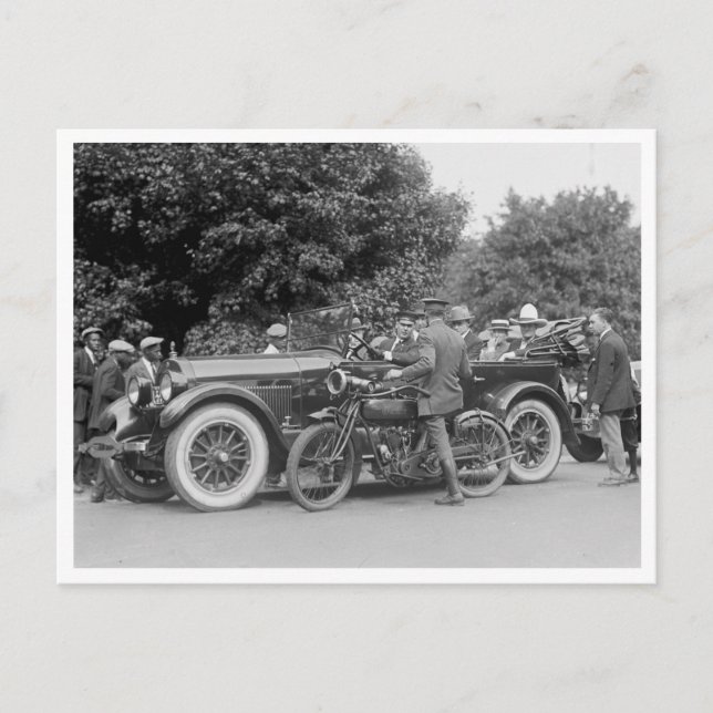 Postal Tom Mix arrestado por exceso de velocidad (Anverso)