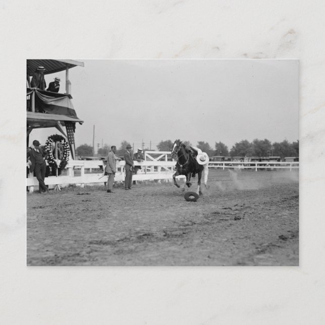 Postal Tom Mix Colecta A Un Gorra (Anverso)