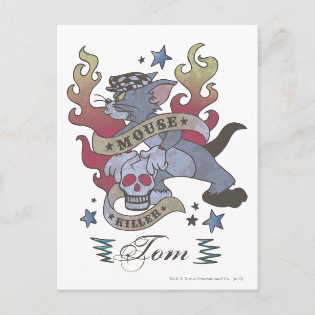 Postal Tom Mouse Killer Tattoo 2 (Anverso)